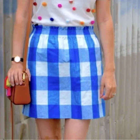 J.Crew Printed linen-cotton sidewalk mini skirt - Picture 2 of 5